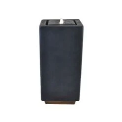 Outdoor Elite LED Large Cube Waterfeature Granite H81Cm W39Cm