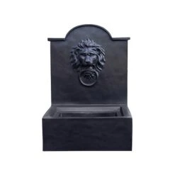 Outdoor Luxury Lion Water Feature Granite H78CM W59CM