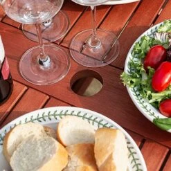 Rowlinson Plumley Hardwood Dining Set 6 Seater Grey Cushions 14 Rowlinson Plumley Hardwood Dining Set 6 Seater Grey Cushions -Eden Yard Zone PLUMGREY6 PlumleyDiningSetGREY 05