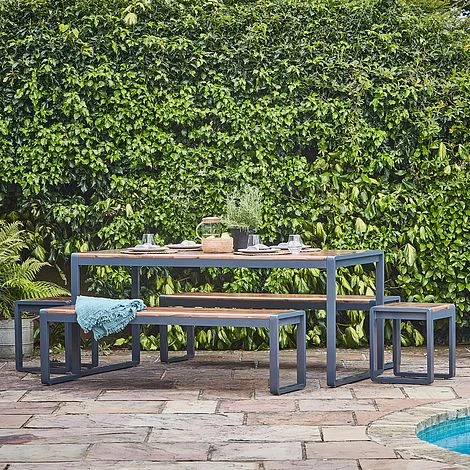 Spitalfields Acacia Wood 5 Piece Furniture Set 4 Spitalfields Acacia Wood 5 Piece Furniture Set - Image 2