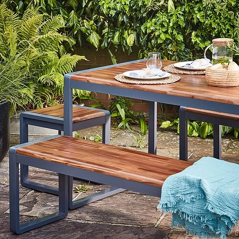 Spitalfields Acacia Wood 5 Piece Furniture Set 5 Spitalfields Acacia Wood 5 Piece Furniture Set - Image 3