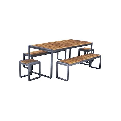 Spitalfields Acacia Wood 5 Piece Furniture Set 3 Spitalfields Acacia Wood 5 Piece Furniture Set