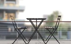 Idooka Acacia Wood Bistro Set -Eden Yard Zone Small20Balcony