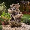 Serenity Four-Tier Wood-Effect Water Feature -Eden Yard Zone WEBG39422