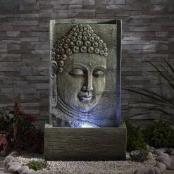 Serenity Buddha Water Wall Feature -Eden Yard Zone WEBG39443