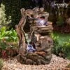 Serenity XL Otter Family Water Feature -Eden Yard Zone WEBG39562