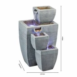 Serenity Table-Top Oblong Stone-Effect Water Feature -Eden Yard Zone WEBG39621