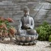 Serenity Sitting Buddha Water Feature -Eden Yard Zone WEBG39632