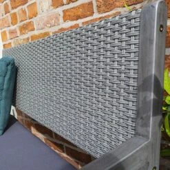 Rowlinson Alderley Rattan Storage Bench 2 Seat Grey -Eden Yard Zone WICKBENCH Alderley20storage20bench 15