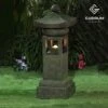 Victorian Pagoda LED Garden Water Feature -Eden Yard Zone WXF1905552 11