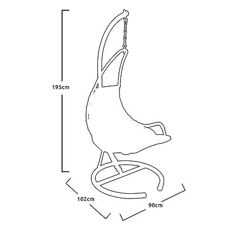 Idooka Hanging Lounger Chair 5 Idooka Hanging Lounger Chair - Image 3