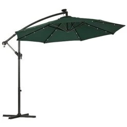 Solar LED Cantilever Parasol -Eden Yard Zone g0588 14