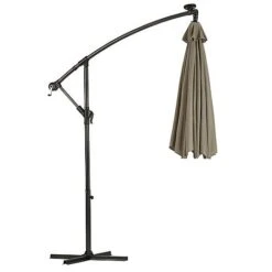 Solar LED Cantilever Parasol -Eden Yard Zone g0588 17