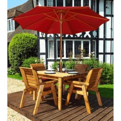 4 Seater Square Table Set